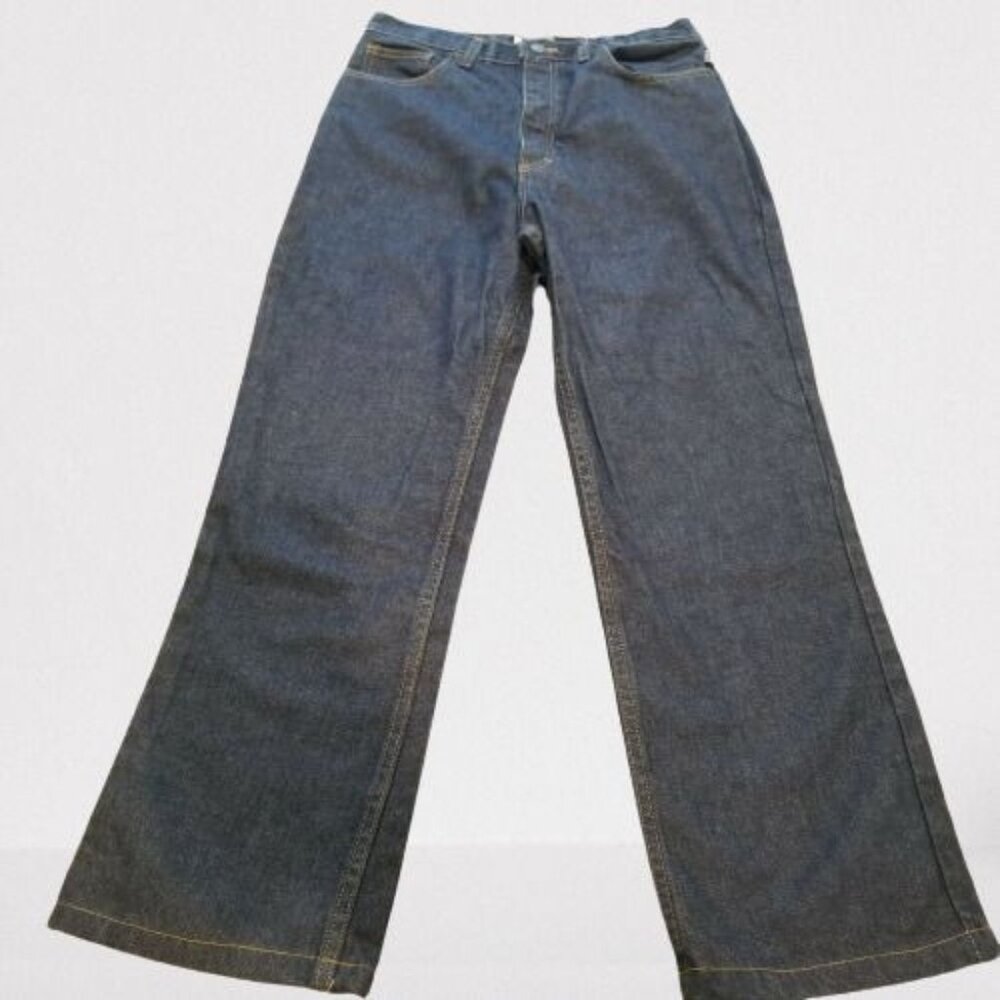 Tyndale Mens Flame Resistant Jeans Size 12 Blue USA Straight Leg Style 1232T